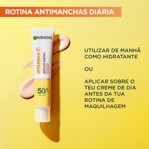 Garnier SkinActive Vitamina C* Fluido UV Diário Iluminador Glow 40ml